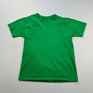 Fruit of the Loom Boys Green Short Sleeve Cotton T Shirt Medium Size 8